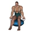 Biceps Curl - Resistance Tube Ball Alternate